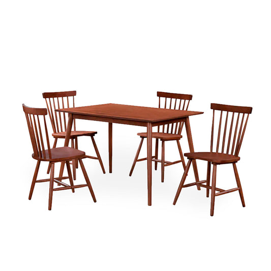 Comedor Batilda con 4 sillas - Nogal - Tugow