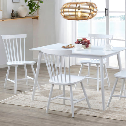Comedor Batilda con 4 sillas - Blanco - Tugow