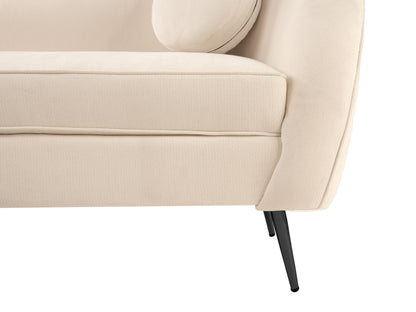 Sofá de 3 plazas Giulia - Chenille Crema