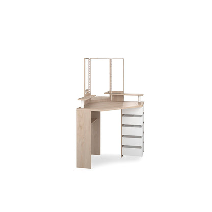 Tocador de belleza Bety - Color Madera y Blanco - Tugow