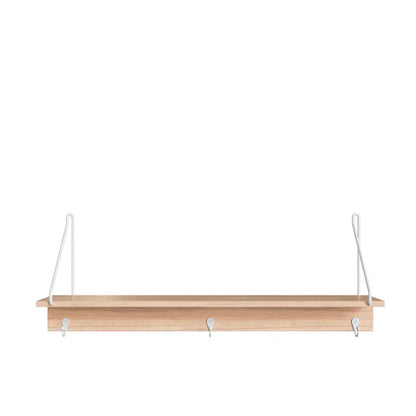 Repisa decorativa Boon - Blanco y Color Madera - Tugow