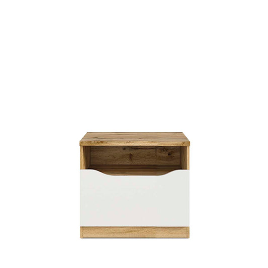 Buró Breslavia - Color Madera y Blanco Brillante - Tu Gow