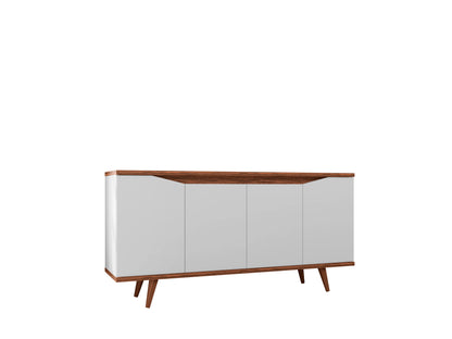Credenza Ravello - Blanco y Nogal Claro - Tugow