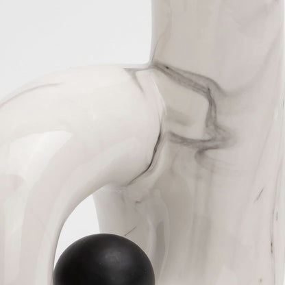 Base decorativa Poppy - Blanco y Negro - Tugow