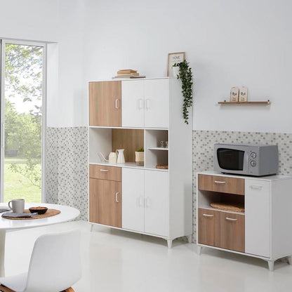 Alacena Debra - Color Madera y Blanco - Tugow