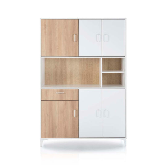 Alacena Debra - Color Madera y Blanco - Tugow