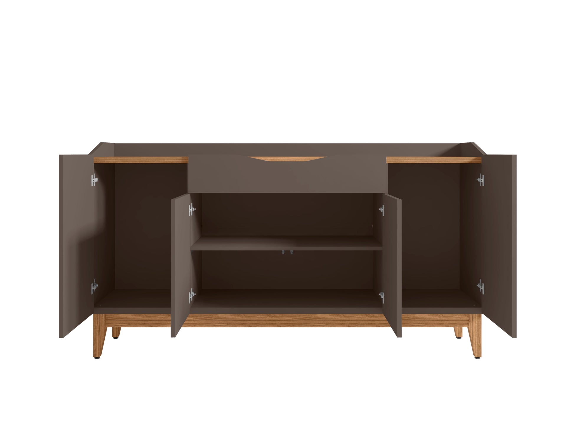 Credenza Matisse - Gris y Nogal - Tugow