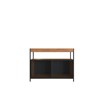 Buffete Bar Chakan - Negro y Color Madera - Tugow