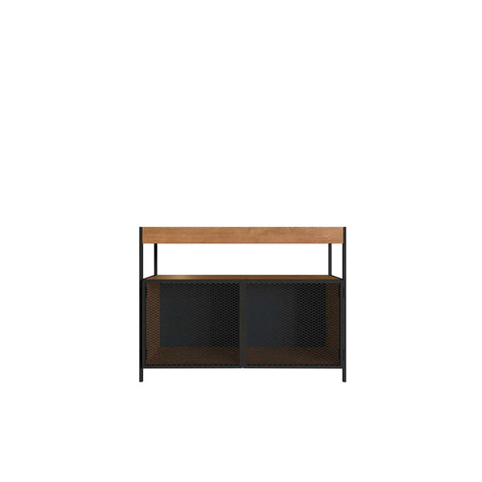 Buffete Bar Chakan - Negro y Color Madera - Tugow