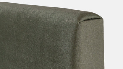 Panel Para Cabecera Modular Lunaria - Tela Tipo Gamuzado Verde Olivo