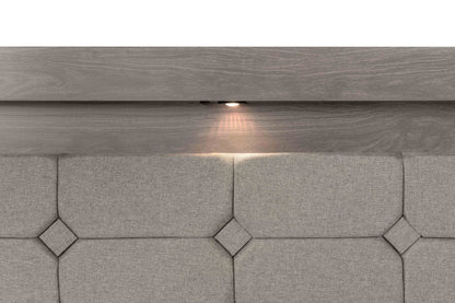 Cabecera King Size Mobli - Gris