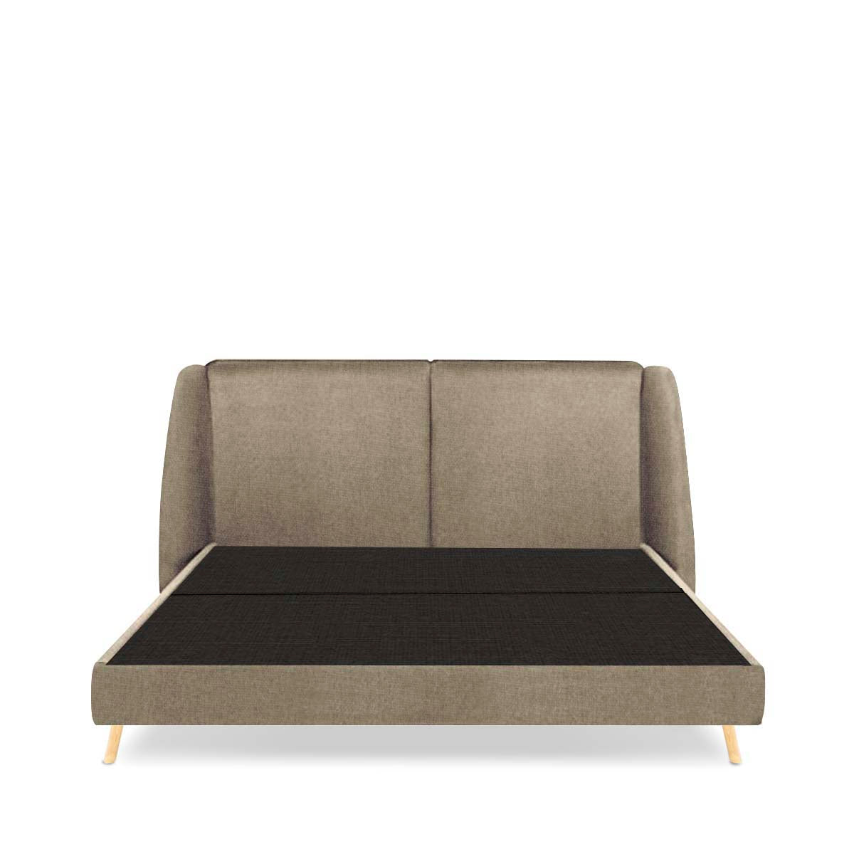 Cama king Brent - Caqui - Tu Gow