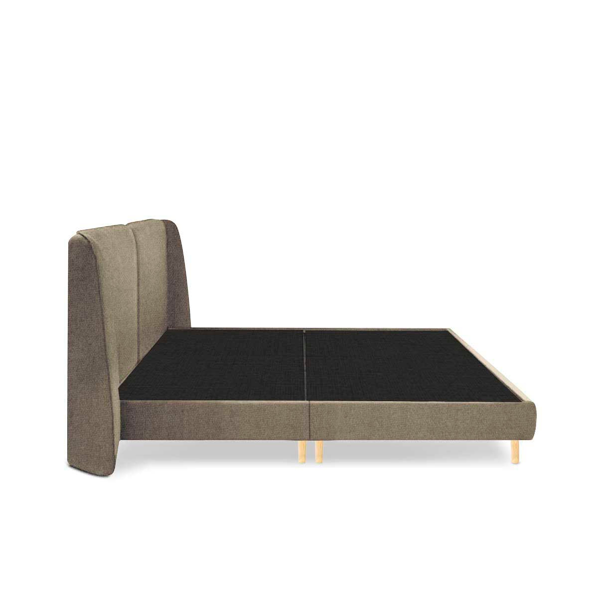 Cama king Brent - Caqui - Tu Gow