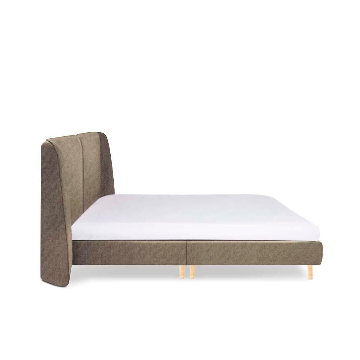 Cama king Brent - Caqui - Tu Gow