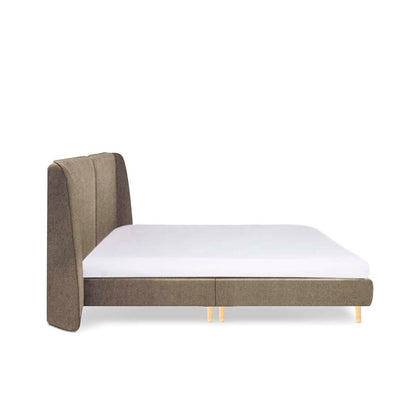 Cama king Brent - Caqui - Tu Gow