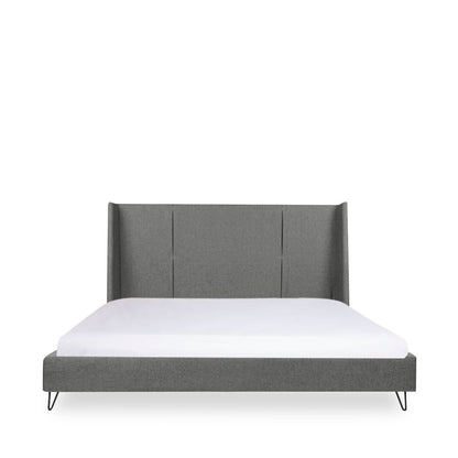 Cama matrimonial Hampton - Gris claro - Tu Gow