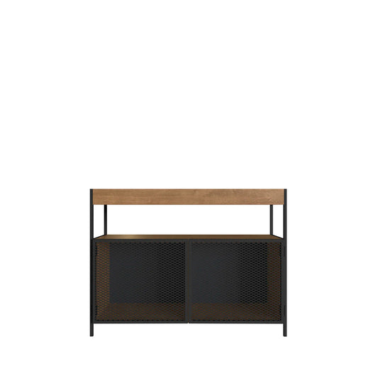 Buffete Bar Chakan - Negro y Color Madera - Tugow