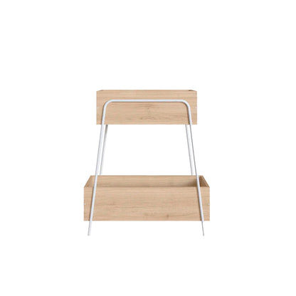 Organizador Chantou - Blanco y Color Madera - Tugow