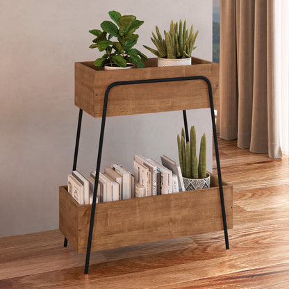 Organizador Chantou - Negro y Color Madera - Tugow