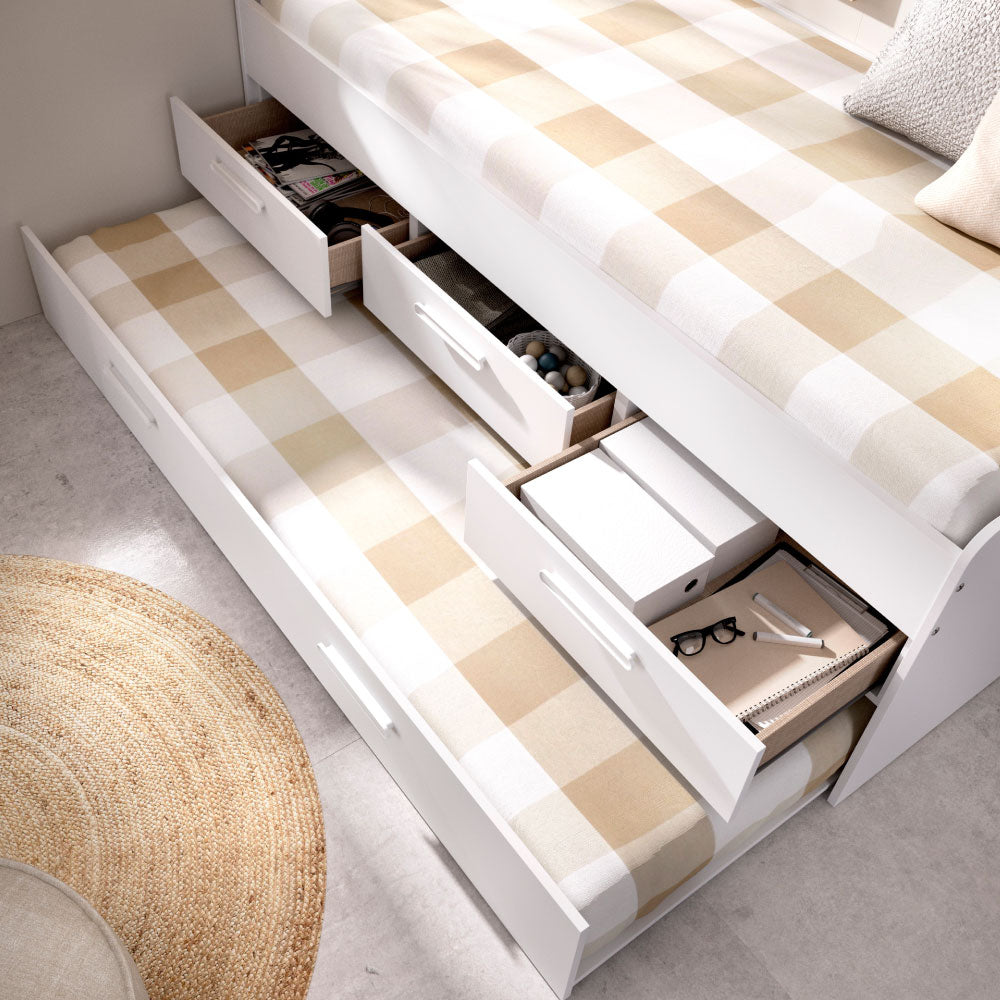 Cama Individual Leka - Blanco - Tugow