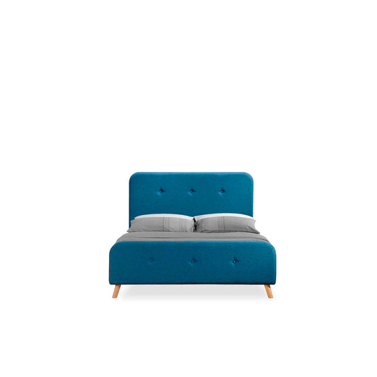 Cama matrimonial Gao - Azul - Tugow