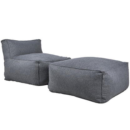 Puff y Taburete Novo - Gris Obscuro - Tugow