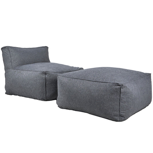 Puff y Taburete Novo - Gris Obscuro - Tugow
