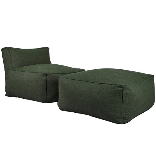 Puff y Taburete Novo - Verde Olivo - Tugow