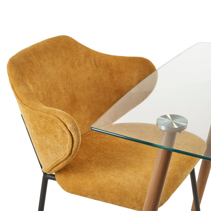 Mesa Dortmund con 4 Sillas Suanna Mostaza - Tugow