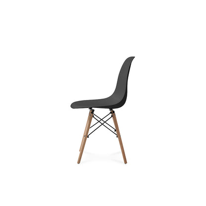 Comedor Dortmund con 4 sillas Oslo - Cristal y Negro - Tugow