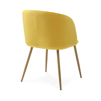 Silla terciopelo mostaza - Tu Gow