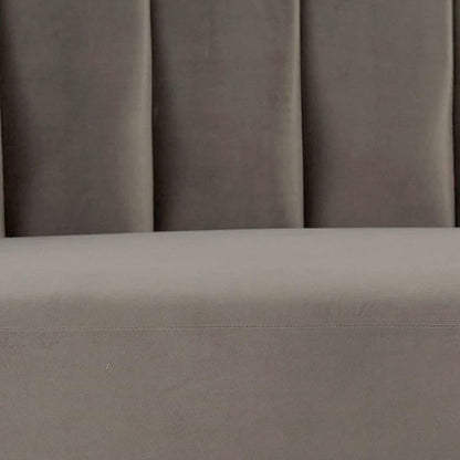 Sillón terciopelo Enzo - Gris Oscuro - Tugow