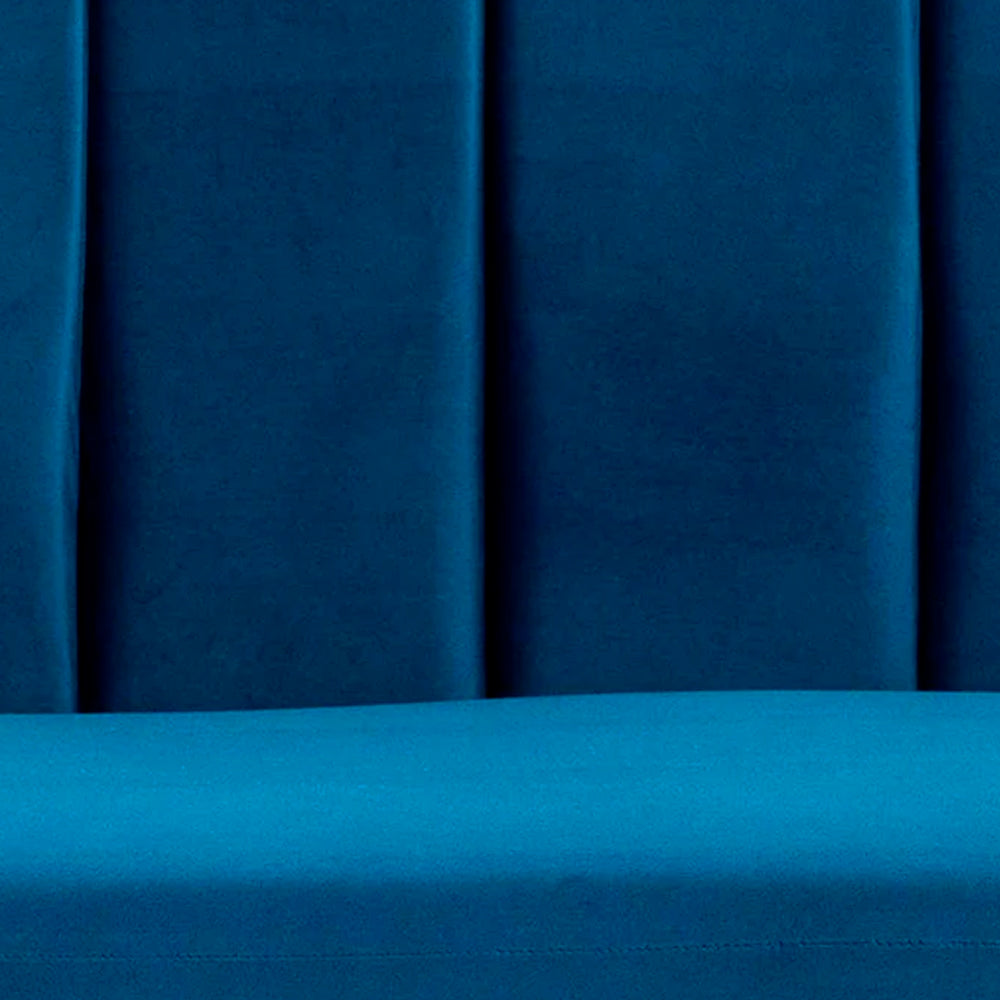 Sillón terciopelo Enzo - Azul - Tugow