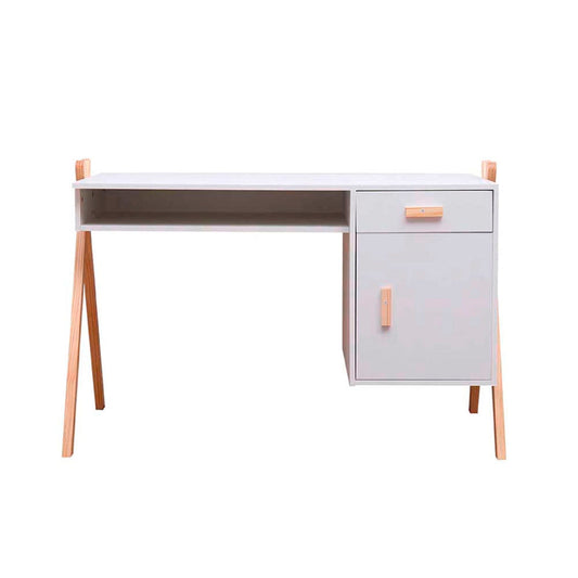 Escritorio infantil Estocolmo - Blanco y Madera - Tugow