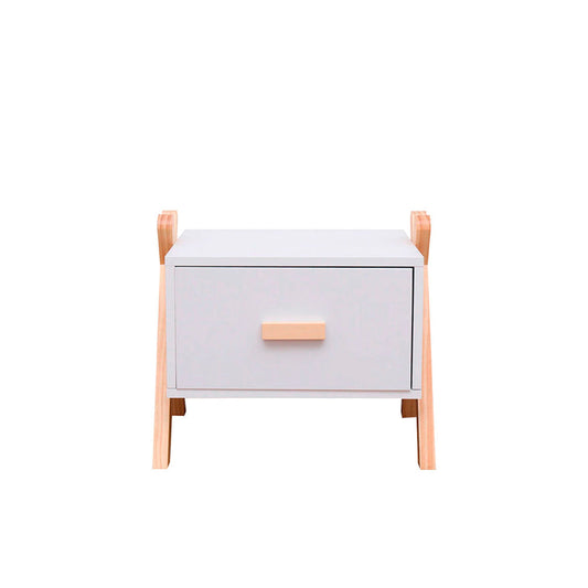 Buró infantil Estocolmo - Blanco y Madera - Tugow