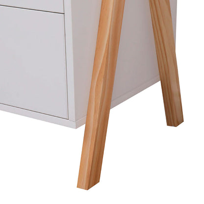 Buró infantil Estocolmo - Blanco y Madera - Tugow