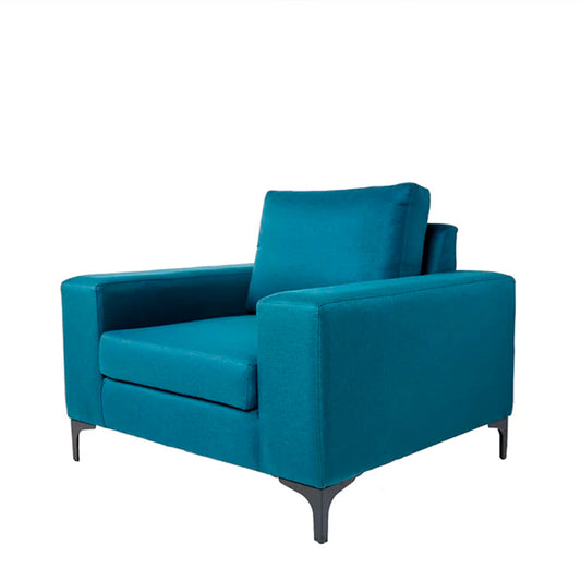 Sillón Etna - Azul Navy con patas negras - Tugow