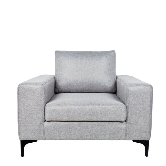 Sillón Etna - Gris Claro con patas negras - Tugow