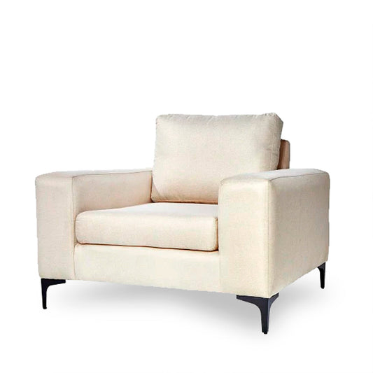 Sillón Etna - Alabastro con patas negras - Tugow