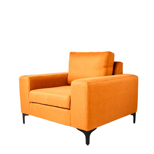 Sillón Etna - Mostaza con patas negras - Tugow