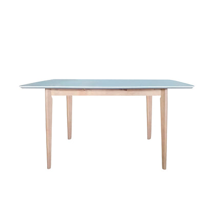 Comedor extensible Finlandia con 4 sillas - Blanco y Madera - Tugow