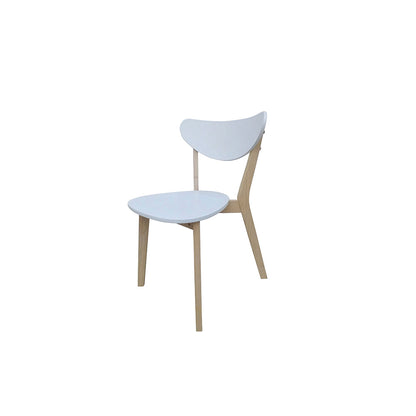 Comedor extensible Finlandia con 4 sillas - Blanco y Madera - Tugow