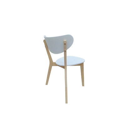 Comedor extensible Finlandia con 4 sillas - Blanco y Madera - Tugow