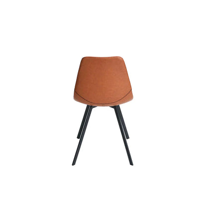 Mesa rectangular Munich con 4 sillas Gabani - Negro y Café