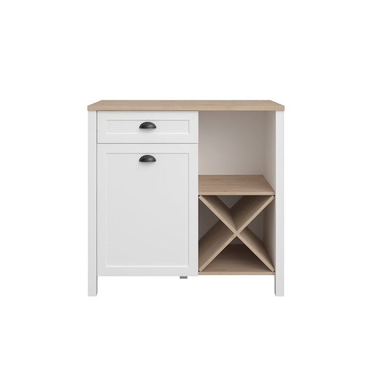 Alacena Glow - Blanco y Roble - Tugow