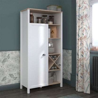 Alacena Glow - Blanco y Roble - Tugow