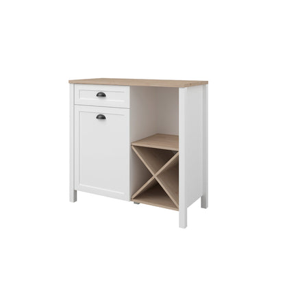 Alacena Glow - Blanco y Roble - Tugow
