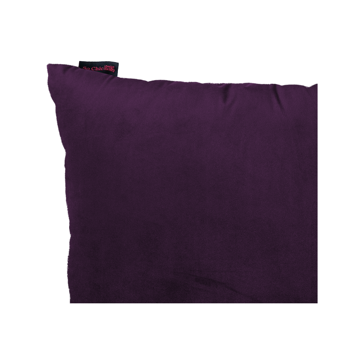 Cojín rectangular Terciopelo Belem - Uva - Tugow