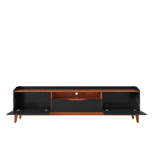 Mesa para tv Harek - Negro y Nogal - Tugow