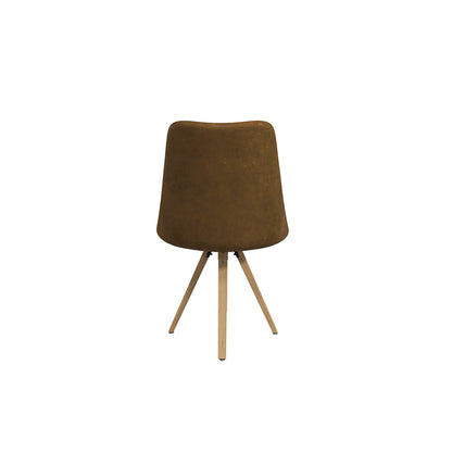 Silla de piel sintética Helsinki - Café - Tugow